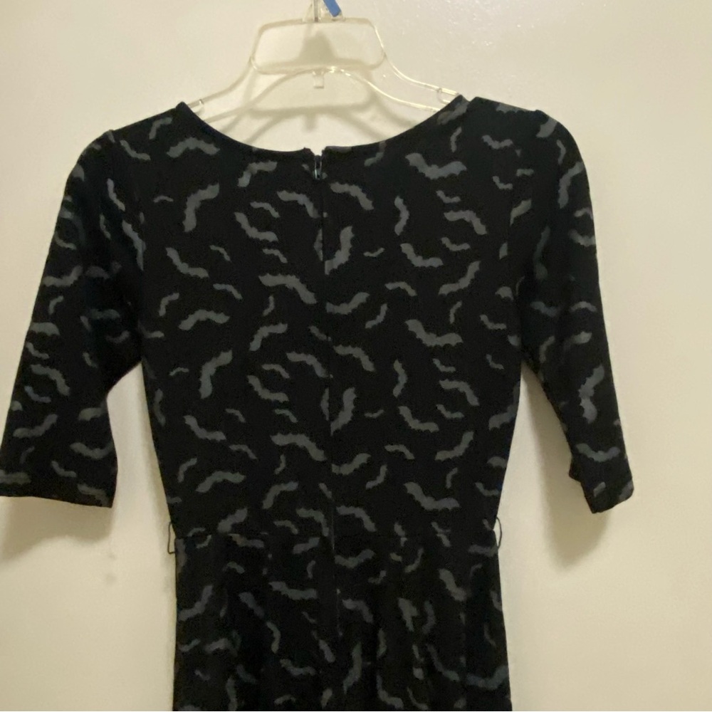 Unique Vintage Womens Dress S 4 Black Gray Bats Whimsygoth Goth Skater Fit Flare - Picture 8 of 9